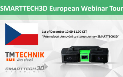 Průmyslové skenování se stereo skenery SMARTTECH3D